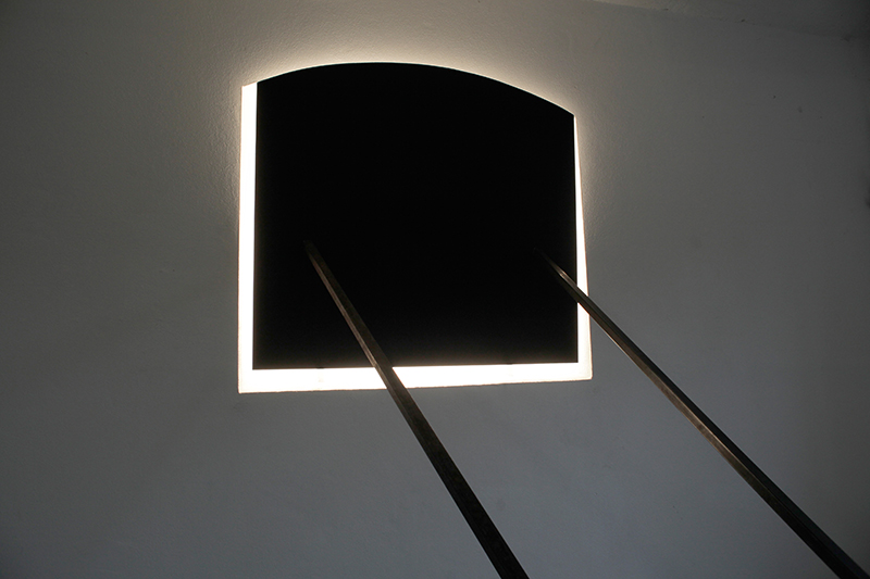 Blende 2 light installation at Raumgrammatik Axelschwang 2013, Germany